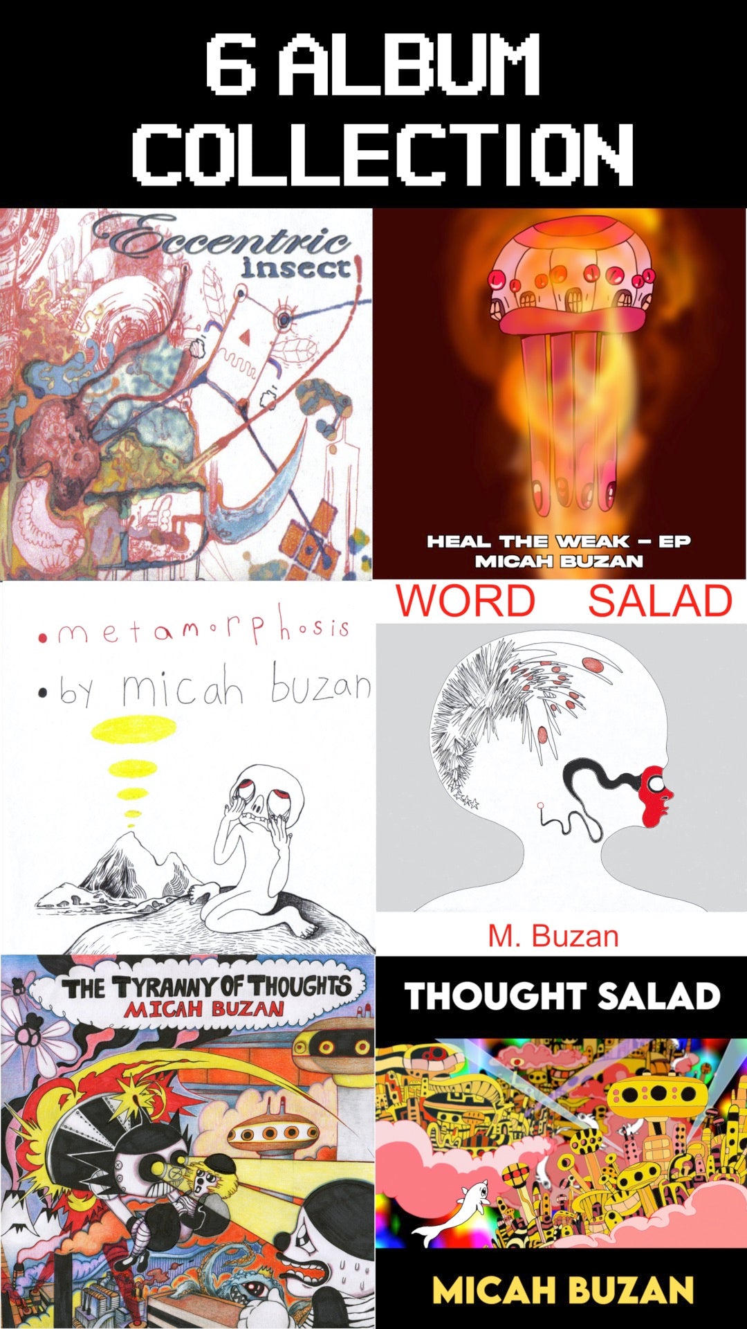 Micah Buzan - 6 Album Collection - MicahBuzan.com/Shop