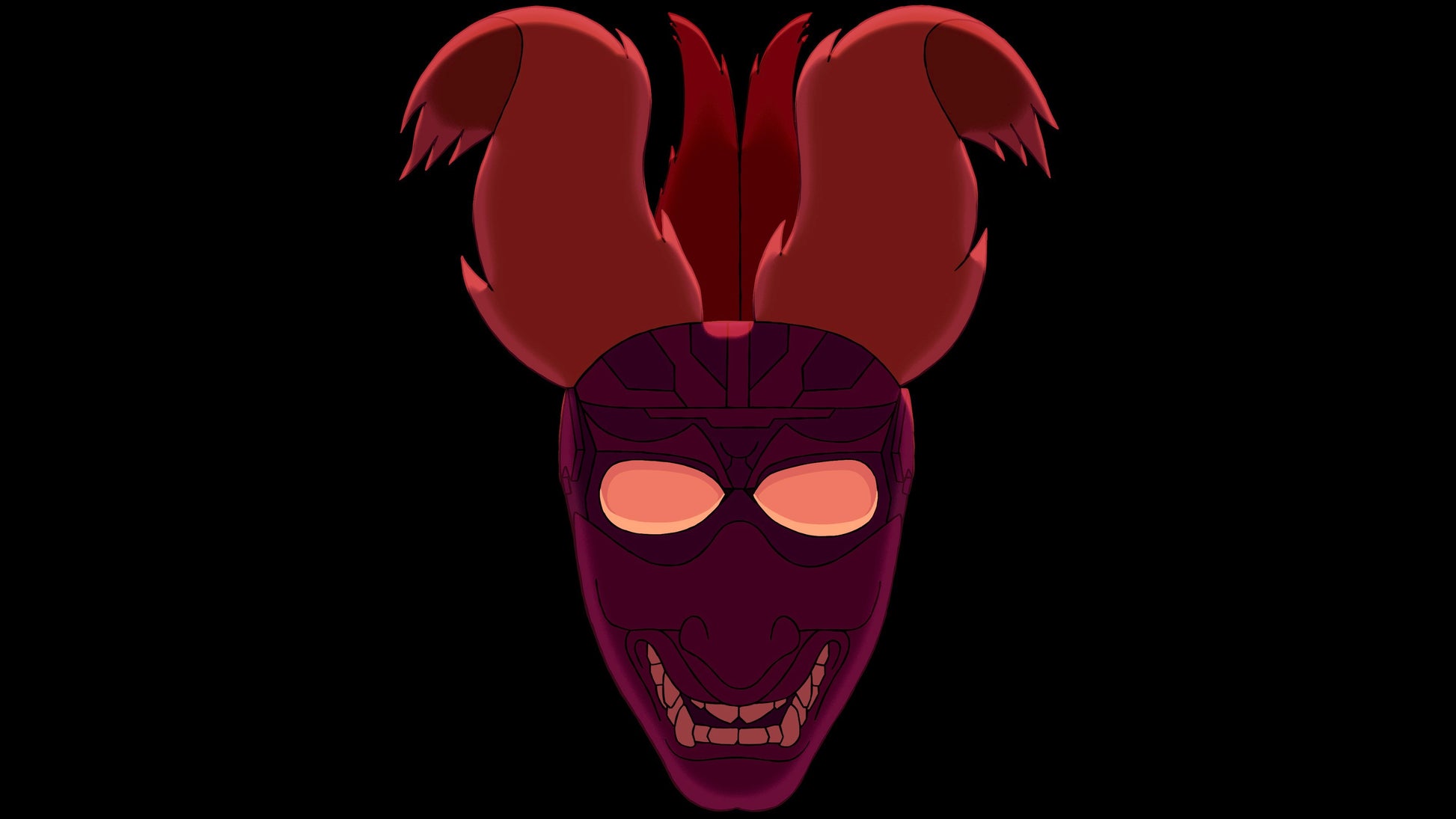 Demon Samurai Masks VJ Loop