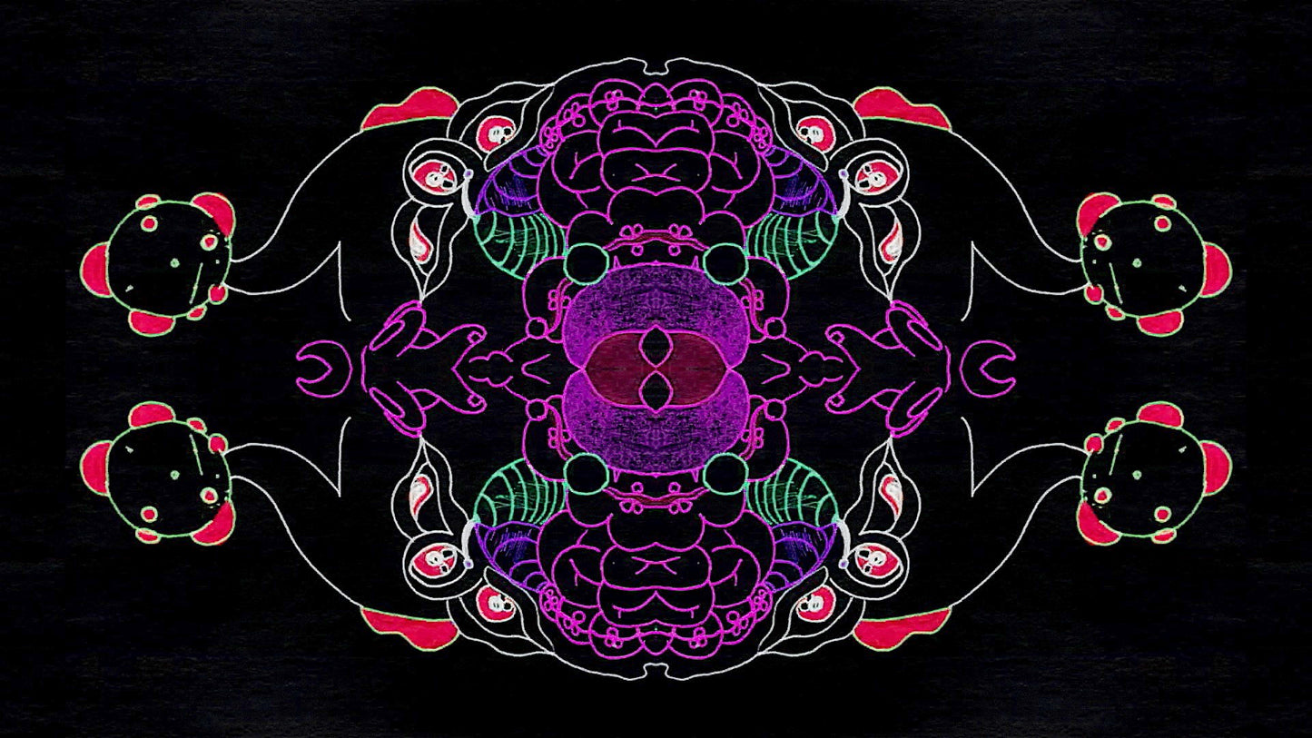 Free VJ Loop - Flipbook Hallucinations Sample