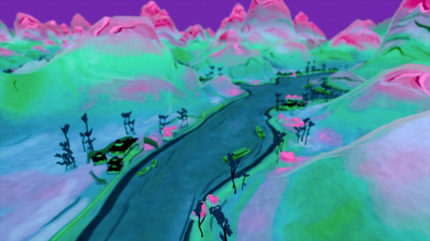 Low Poly Japanese Village Adventure (30 Second Loop) 4K