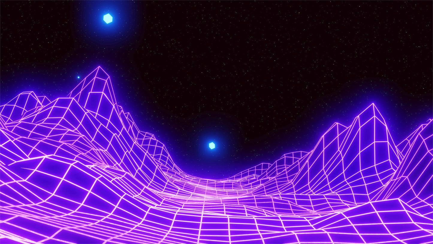 Vaporwave Mountains (10 Loops) 4K