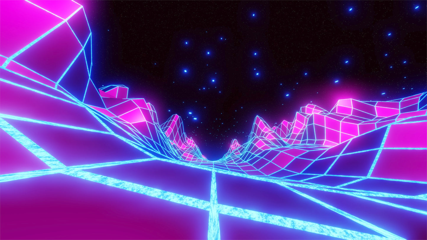 Vaporwave Mountains (10 Loops) 4K