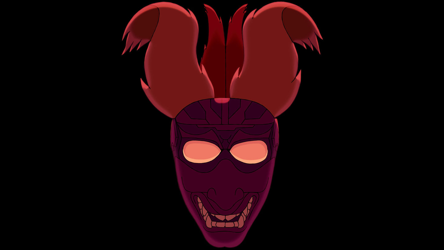 Demon Samurai Masks VJ Loop