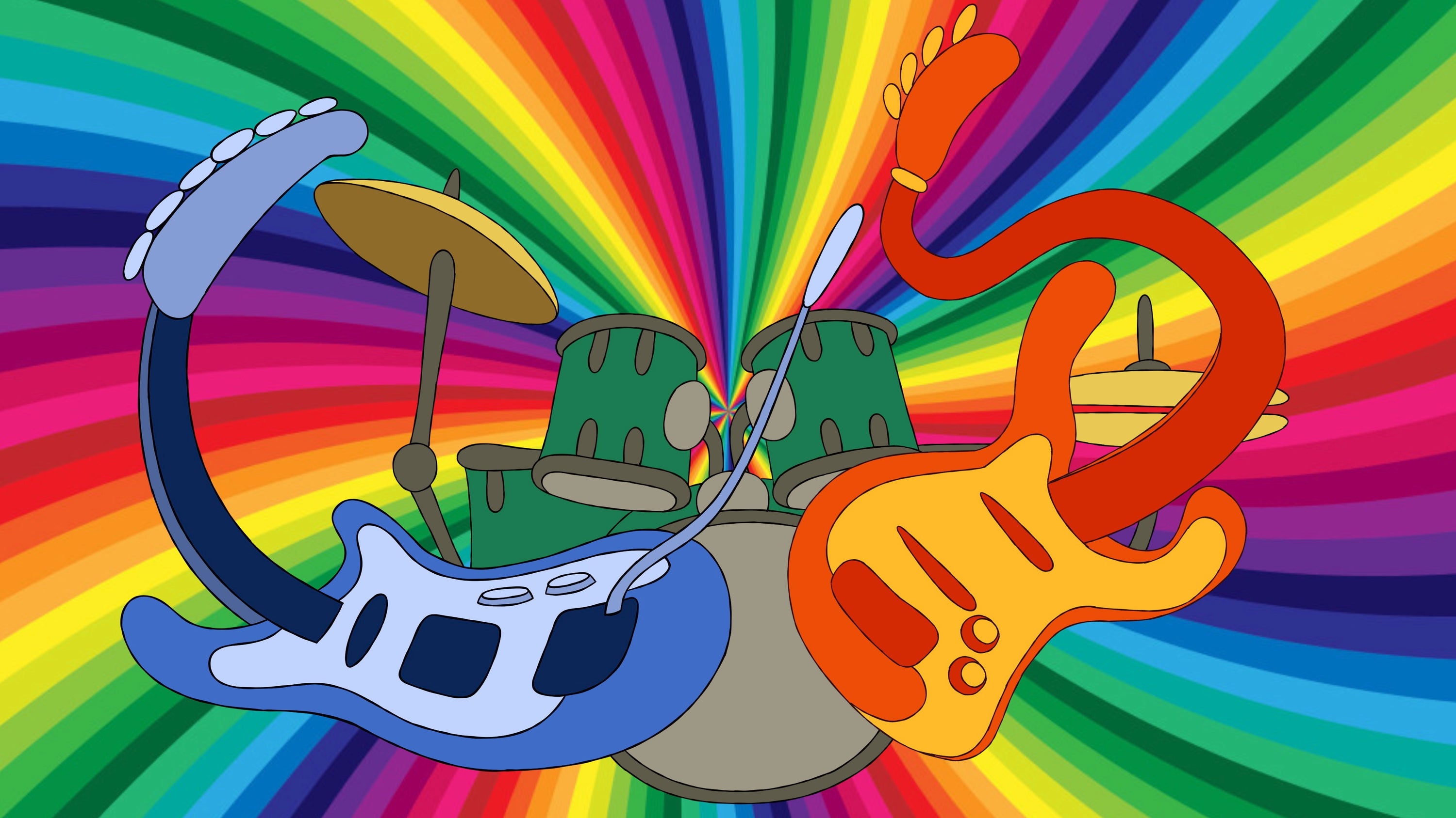 Animated Musical instruments.