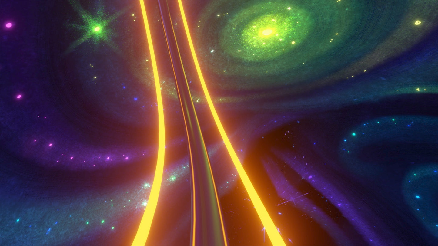 Roller Coaster In Space (4K)