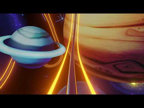 Roller Coaster In Space (4K)